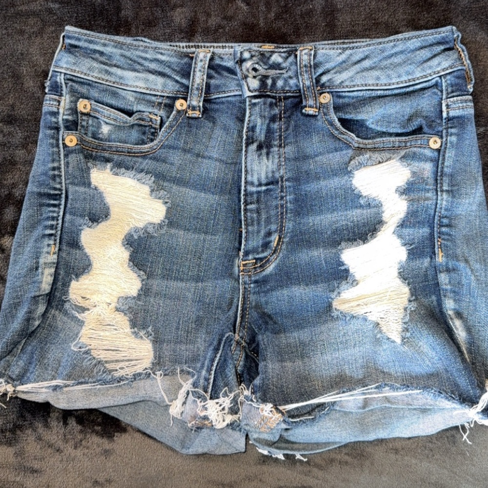 American Eagle Outfitters Distressed Denim Jean Shorts